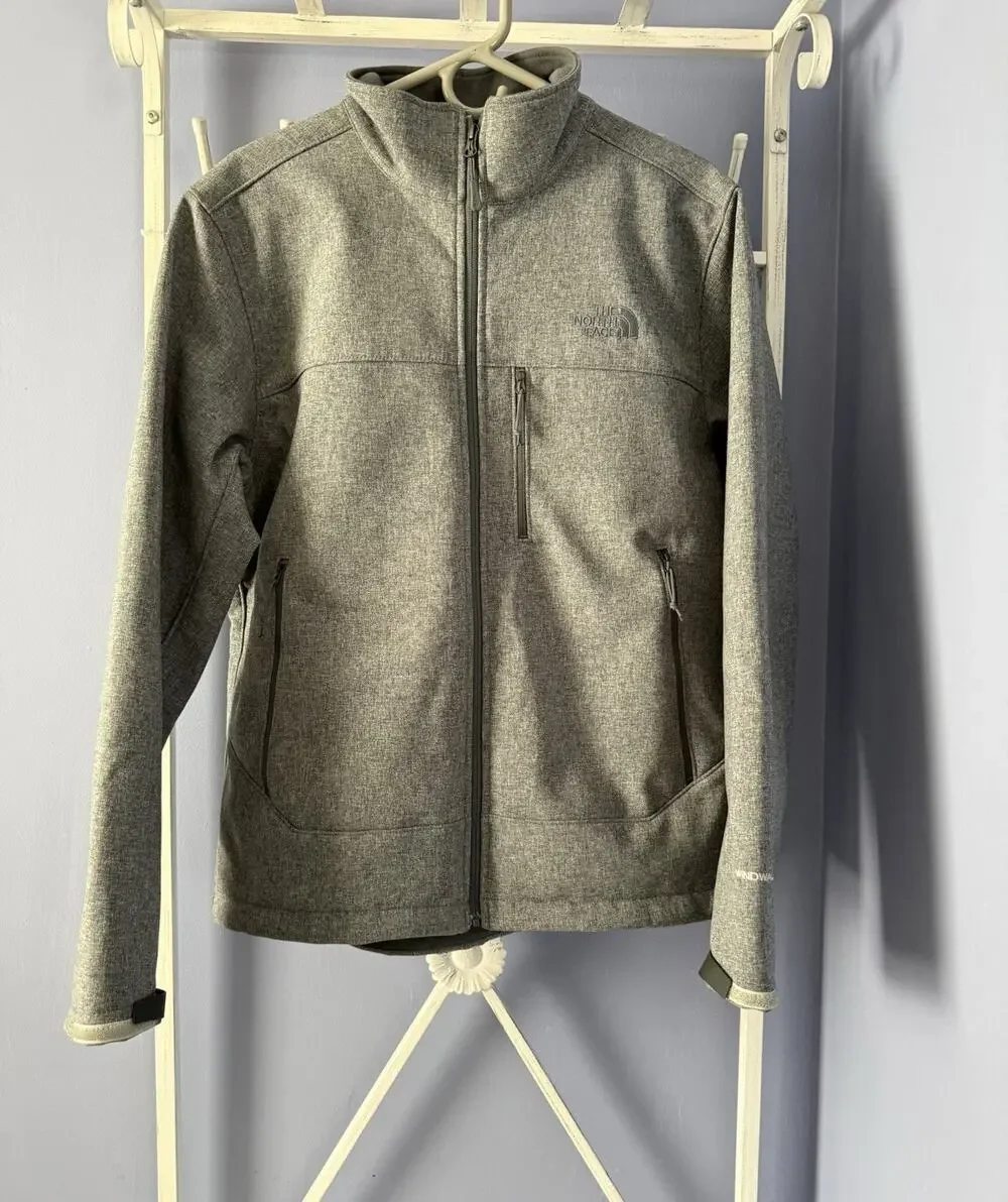 The North Face Mens WINDWALL Jacket Gray Sz Md